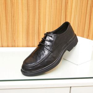 Chaussures en cuir pour hommes 2025 à bout carré, décontractées, tendance, basses, marron et noir, pour l'extérieur, le printemps et l'été - Product Image 5