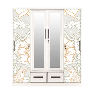 Casiers de placard en acier de chambre à coucher <span class=keywords><strong>armoire</strong></span> imprimée <span class=keywords><strong>armoire</strong></span> en acier <span class=keywords><strong>armoire</strong></span> de garde-robe en métal - Product Image 2