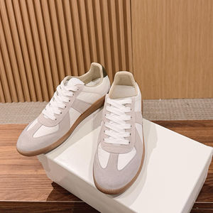 High Quality Designer Style Retro German Trainers Women's Genuine <b>Leather</b> Lace-Up Casual <b>Sneakers</b> Fashion Trend for Daily Wear - Product Image 1