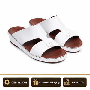 BUSY GIRL Gulf Slippers Hommes <span class=keywords><strong>Cuir</strong></span> de Vache Véritable de Haute Qualité Conception Artisanale Service OEM ODM Marque Privée Vente en Gros Usine - Product Image 1