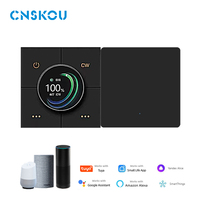 CNSKOU UK maison intelligente zigbee bouton mural gradateur rotatif intelligent interrupteur mural bouton poussoir scène interrupteur Tuya App interrupteur 250v