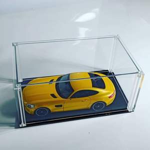 Yageli usine vente en gros couvercle Transparent anti-poussière fenêtre entière 1/18 1/32 1/43 1/64 acrylique modèle de voiture boîte d'affichage - Product Image 1