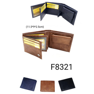 Cartera - F8321 Cartera Bifold Clásica de Cuero Genuino de Primera Calidad para Uso Profesional - Product Image 5