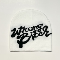 Gorro de Invierno Personalizado con Forro de Satén, Tejido Jacquard, Sin Dobladillo, Estilo Y2K, Venta al Por Mayor para Adultos