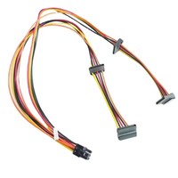 Cable de Alimentación de Interfaz SATA de 5 Pines a 4 Puertos para Dell OptiPlex 9020 7020MT T1700, Unidad Óptica CD-Rom, Disco Duro HDD SSD, 50 cm