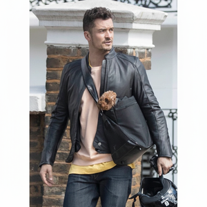 CHAQUETA CUERO ORLANDO BLOOM - Product Image 1