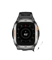 Reloj Inteligente Dodobit GPS DT09 para Hombre y Mujer, con Correa de Silicona, Resistente al Agua IP68, Android, Brújula, Forma Cuadrada, Contesta Llamadas, Monitor de Sueño