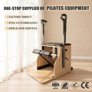 Silla de Pilates TOPTONS de Madera de Arce Resistente para Entrenamiento del Core, Equipo de Equilibrio Ajustable para Casa, Estudio y Gimnasio - Product Image 1