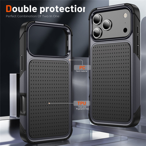 Protezione antiurto per telefono per <span class=keywords><strong>iPhone</strong></span> 17 Pro Max 16E 13 12 Mini 14 Plus 17Air <span class=keywords><strong>11</strong></span> 15 Pro Max <span class=keywords><strong>Cover</strong></span> per PC + TPU - Product Image 4