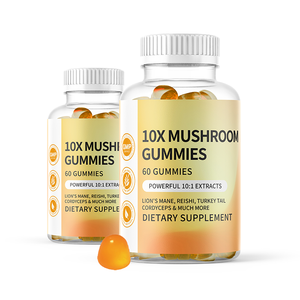 OEM/ODM Private Label Complexe de champignons sans sucre Gummies Energy Focus Supplément <span class=keywords><strong>Booster</strong></span> Cerveau pour adultes - Product Image 6