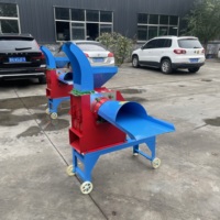 Machine à hacher le foin et les fourrages à moteur diesel facile à utiliser, capacité de 550 à 1000 kg/h pour l'alimentation du bétail