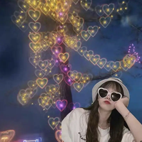 Lunettes de diffraction 3D en forme de cœur personnalisables de haute qualité