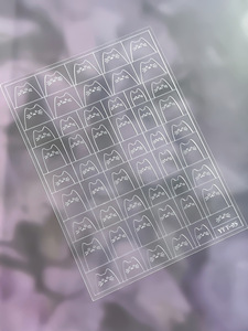 TSZS - Plantillas de Aerografía para <span class=keywords><strong>Uñas</strong></span> con Diseños de Dibujos Animados, Adhesivos Decorativos para Manicura con Diseños de Gatos, <span class=keywords><strong>Perros</strong></span>, Conejos y Flores - Product Image 6