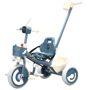 <span class=keywords><strong>Triciclo</strong></span> Mingtu <span class=keywords><strong>Dos</strong></span> <span class=keywords><strong>en</strong></span> <span class=keywords><strong>Uno</strong></span> con Barra de Empuje y Pedales para Niños de 2 a 6 Años, Modelo 936 con Marco de Plástico de 3 Ruedas - Product Image 1