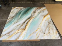 1220*2440mm pvc feuille de marbre étanche pvc uv feuille de marbre panneau mural marbre feuille de pvc