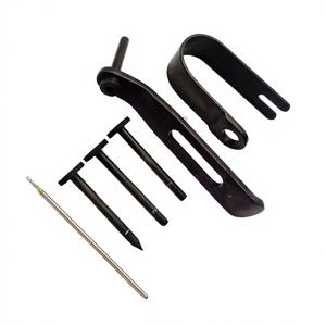 Juego de trocares bucales recubiertos de negro, retractor quirúrgico de mejillas, guía de perforación manual, reutilizable y autoclavable para cirugía oral y maxilofacial. - Product Image 1