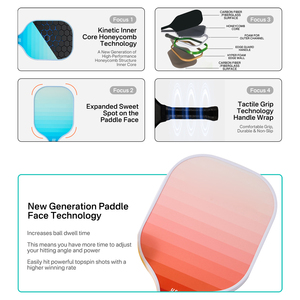 Raquette de pickleball à <span class=keywords><strong>prix</strong></span> avantageux, nouvelle arrivée, confortable, légère, durable, excellent contrôle, fabrication par pressage à froid. - Product Image 3