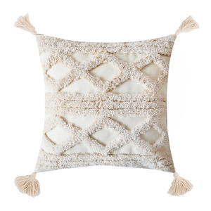 Housse de <span class=keywords><strong>coussin</strong></span> géométrique capitonnée <span class=keywords><strong>beige</strong></span> style bohème scandinave, <span class=keywords><strong>coussin</strong></span> décoratif de luxe pour canapé, housse de <span class=keywords><strong>coussin</strong></span> décorative pour la maison - Product Image 6