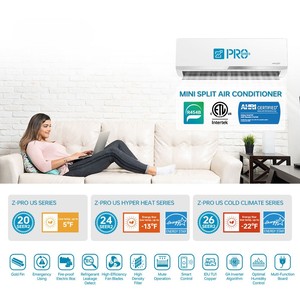 เครื่องปรับอากาศแบบแยกส่วนขนาดเล็ก ZERO รุ่น 18001-24000 BTU 1.5HP ระบบอินเวอร์เตอร์ ใช้สารทำความเย็น R410a ประหยัดพลังงานระดับ A+++ รองรับไฟ 220V 50/60Hz - Product Image 4