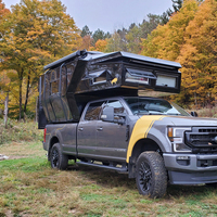 Mini-camping-car 4x4 étanche avec toit rigide pour pick-up F150