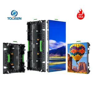 Toosen Panel LED sewa tahan air, warna penuh profesional, layar dinding Video LED Pantalla 500x1000mm