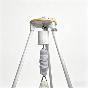 Berceau à bascule électrique pour bébé avec <span class=keywords><strong>support</strong></span>, berceau en maille respirante, réglage de la vitesse et minuterie, alimentation USB, balançoire intérieure/extérieure - Product Image 4