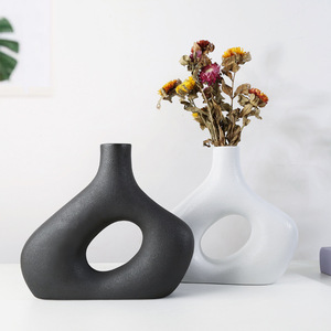 <span class=keywords><strong>Nordic</strong></span> Ins Creative Vase En Céramique Morandi Couleur Sec Fleur <span class=keywords><strong>Ware</strong></span> Doux Floriculture Ornement De Table pour Salon Matt Glaze - Product Image 2