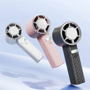 Ventilateur portable rechargeable USB à prix d'usine avec 4 vitesses de ventilation, mode rafraîchissement et effet glace, ventilateur à main - Product Image 4