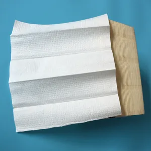 Hot Sale Einweg 120 Blatt 2-fach Prägung Hand Papier handtuch ungebleicht Natura Kompakt tuch