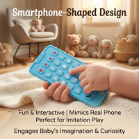 Jouets de dentition pour bébés en silicone souple sans BPA, réutilisables, en forme de smartphone, pour nouveau-nés