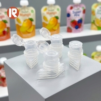 Bouchon à vis en plastique durable et réutilisable avec bec verseur flexible, écologique, de qualité alimentaire et anti-fuite