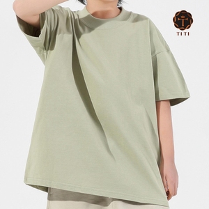 T-shirt Oversize Personalizzata <span class=keywords><strong>Produttori</strong></span> Abbigliamento <span class=keywords><strong>Uomo</strong></span> Streetwear T-shirt Pesante Unisex in Cotone Traspirante - Product Image 1
