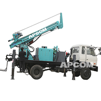 Camion de forage mobile pour puits d'eau, engin de forage rotatif hydraulique monté sur camion 200m 350m 400m usage intensif