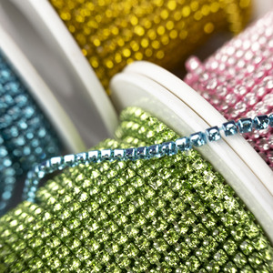 Nhà Máy Bán Hàng Trực Tiếp 10 Yards Cuộn Rượu Sâm Banh Vàng Cơ Sở Claw Rhinestone Cup Chuỗi 5 Kích Thước 2Mm 2.5Mm 2.8Mm 3Mm 4Mm Mật Độ DIY Tr - Product Image 4