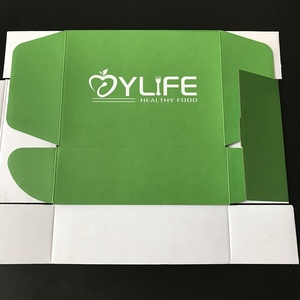 Boîte d'emballage personnalisée en carton ondulé vert, 1 pièce, bon marché, boîtes mobiles - Product Image 2