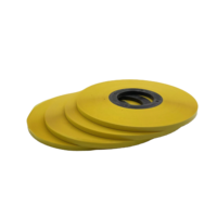Film isolant en PET Mylar jaune thermofusible en rouleau pour câbles basse tension, film polyester sur mesure, OEM