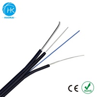 Cable de fibra GJXH GJYXCH GJYXFCH con chaqueta de PVC/LSZH 1/2/4/6/8/12Core G652D G657A1 G657A2 para cables de comunicación