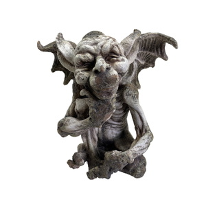 <span class=keywords><strong>Estatua</strong></span> de Gargoyle Pensativo Gótico Vintage para Jardín, Decoración de Piedra Magnesia Retro, Venta al por Mayor - Product Image 1