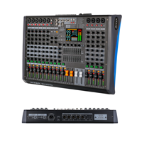 Console de mixage audio USB professionnelle 14 canaux avec 99 effets DSP, BT 48V pour enregistrement en direct, scène, système PA