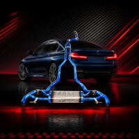 Section intermédiaire d'échappement en titane de grade 5 pour BMW M2 G87 3.0T S58, longueur égale, soudée TIG, cintrée au mandrin, 2023