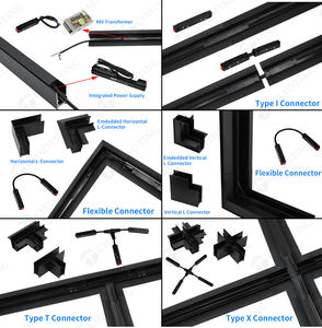 Projecteur commercial magnétique certifié CE ROHS européen 6W 12W 18W Système d'éclairage sur rail Lumière de piste <span class=keywords><strong>LED</strong></span> réglable - Product Image 3