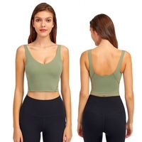 Sports Bra 2022 Hot Selling Beautiful Back Sujetador Deportivo Female High Strength Shockproof Running Sports Vest Yoga Bra