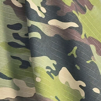 Tissu Ripstop Camouflage Extensible à Haute Élasticité en Nylon Mélangé de Poids Moyen Anti-Déchirure pour Vêtements de Travail Personnalisables