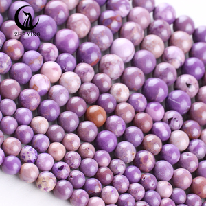 Perles de phosphosiderite Zhe Ying 6/8/10 mm, perles rondes en pierre naturelle pour la fabrication de bijoux, perles en pierre de phosphosiderite naturelle - Product Image 3