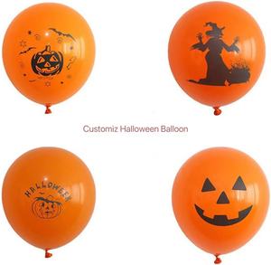 Alloween-Globos ATEX de cinco caras, estampados con calaveras y calabazas - Product Image 6