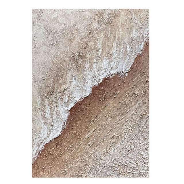 Hand Painted Earth Tone Framed Canvas Wall Art Large Textured Oil Painting for Living Room Bedroom Home Decor
