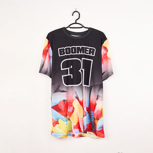 T-shirts publicitaires pour hommes Impression par sublimation personnalisée 100% Polyester T-<span class=keywords><strong>shirt</strong></span> de course Sport d'été Séchage rapide Vêtements bon marché - Product Image 4