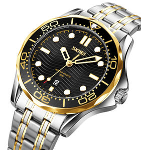 Skmei – <span class=keywords><strong>montre</strong></span>-<span class=keywords><strong>bracelet</strong></span> étanche en acier inoxydable pour hommes, <span class=keywords><strong>bracelet</strong></span> métallique, <span class=keywords><strong>plongée</strong></span> à Quartz, 9276 - Product Image 1