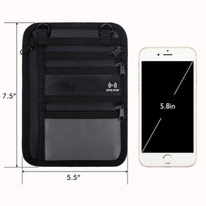 Porte-cartes de passeport ignifuge personnalisé avec logo, élégant et tendance, style sac - Product Image 5