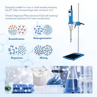 IKEME Mélangeur à haut cisaillement Laboratoire Homogénéisateur de dispersion à grande vitesse Émulsification Homogénéisateur de laboratoire Émulsifiant Mélangeur Cosmétique